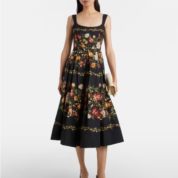Agua by Agua Bendita Dresses & Skirts - Agua by Agua Bendita Alcaparra floral cotton midi dress